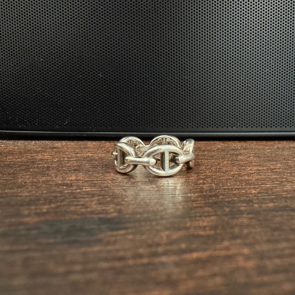 Hermes chaine d’ancre enchainee ring